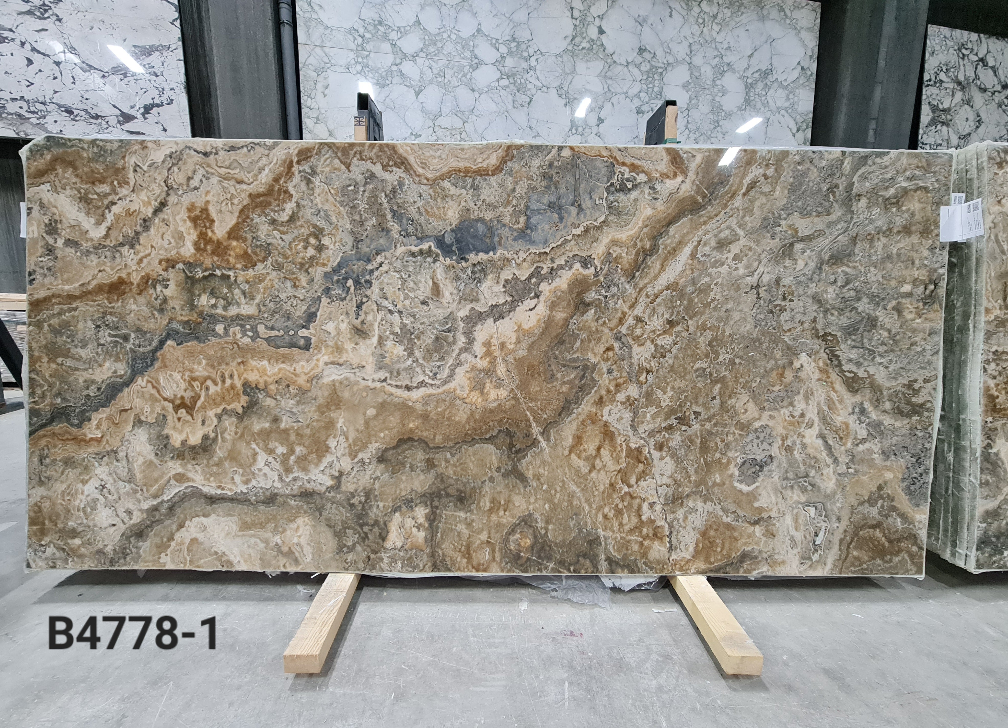 Brown Onyx Polished Slabs