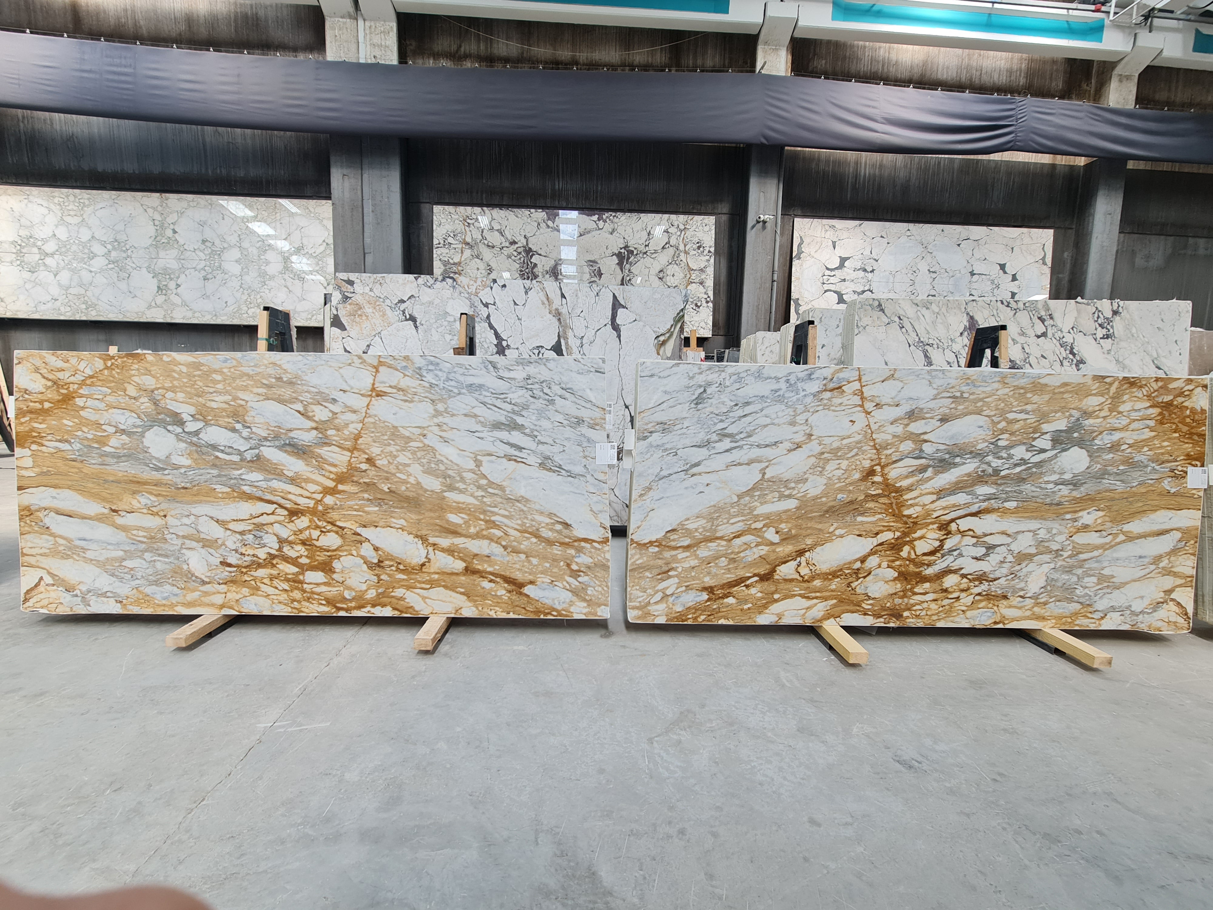 Calacatta Gold honed slab