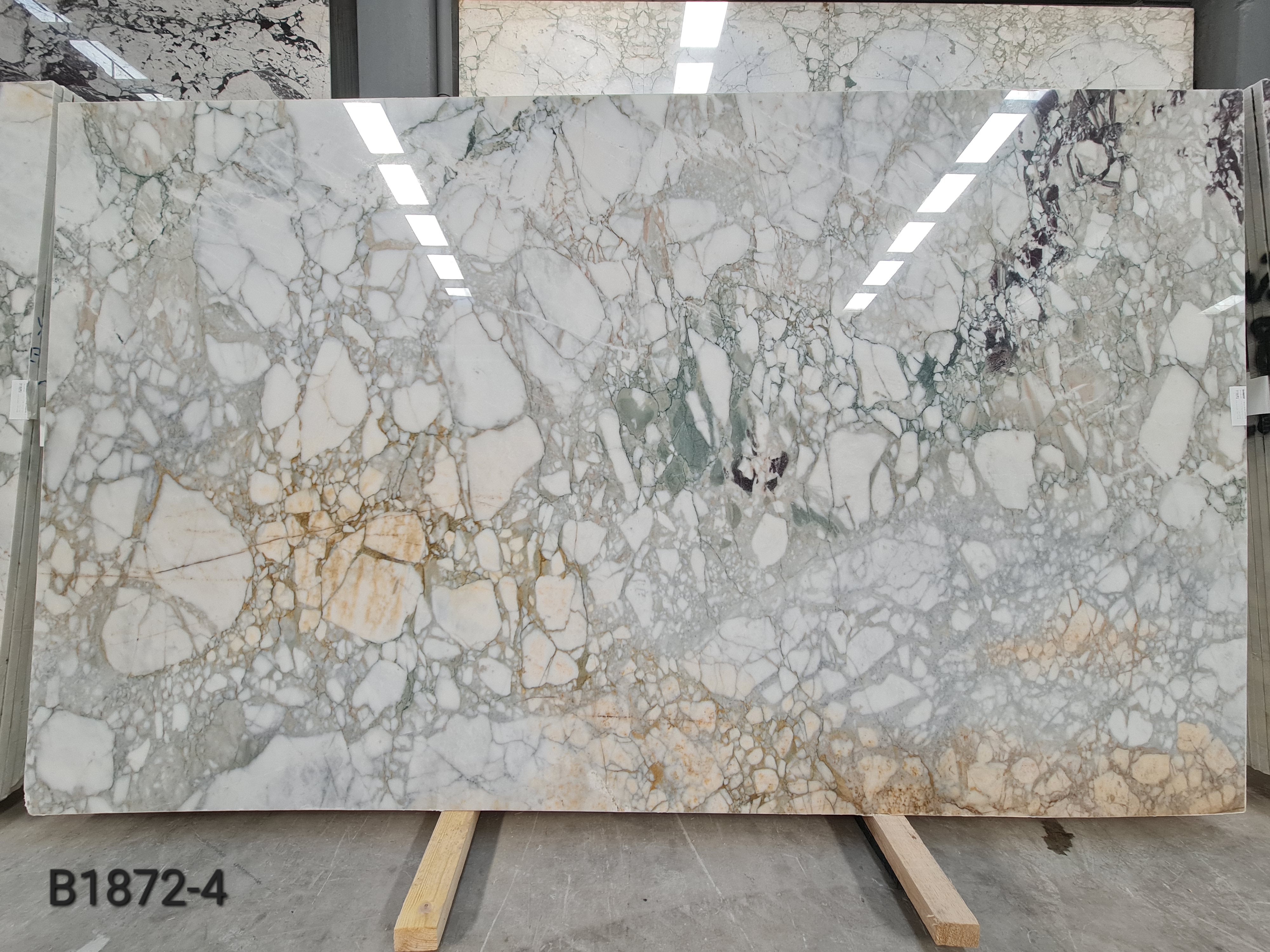Calacatta Green polished block 4