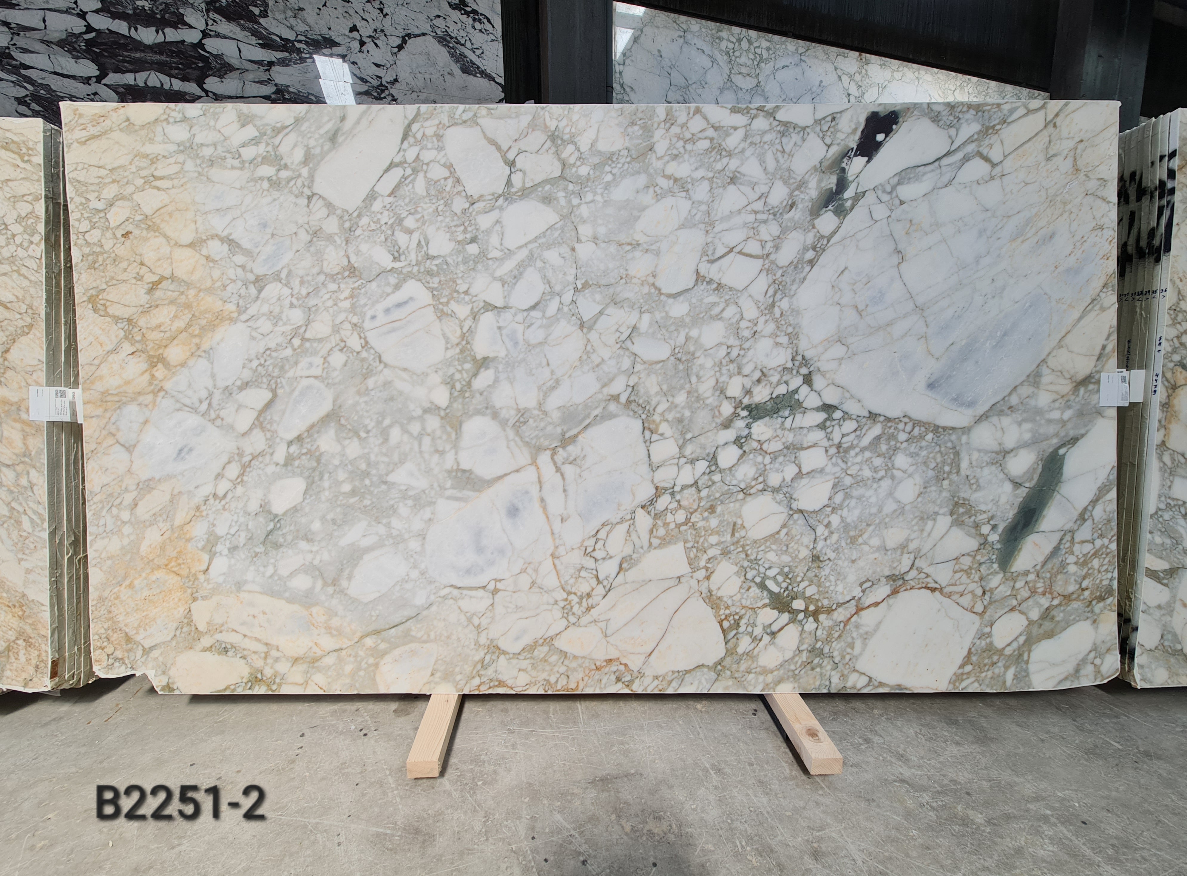 Calacatta Green honed block 7