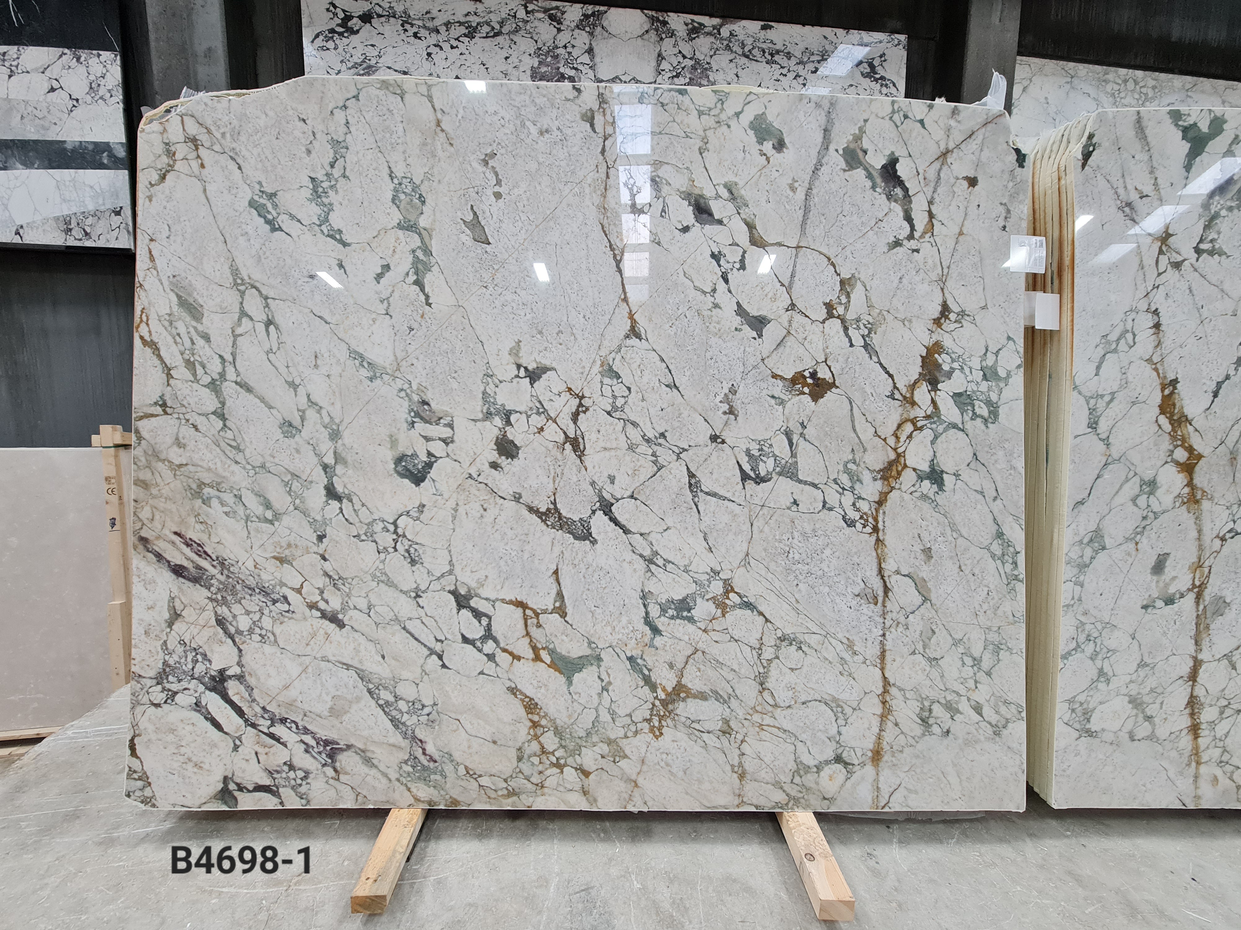 Calacatta Green polished block 7