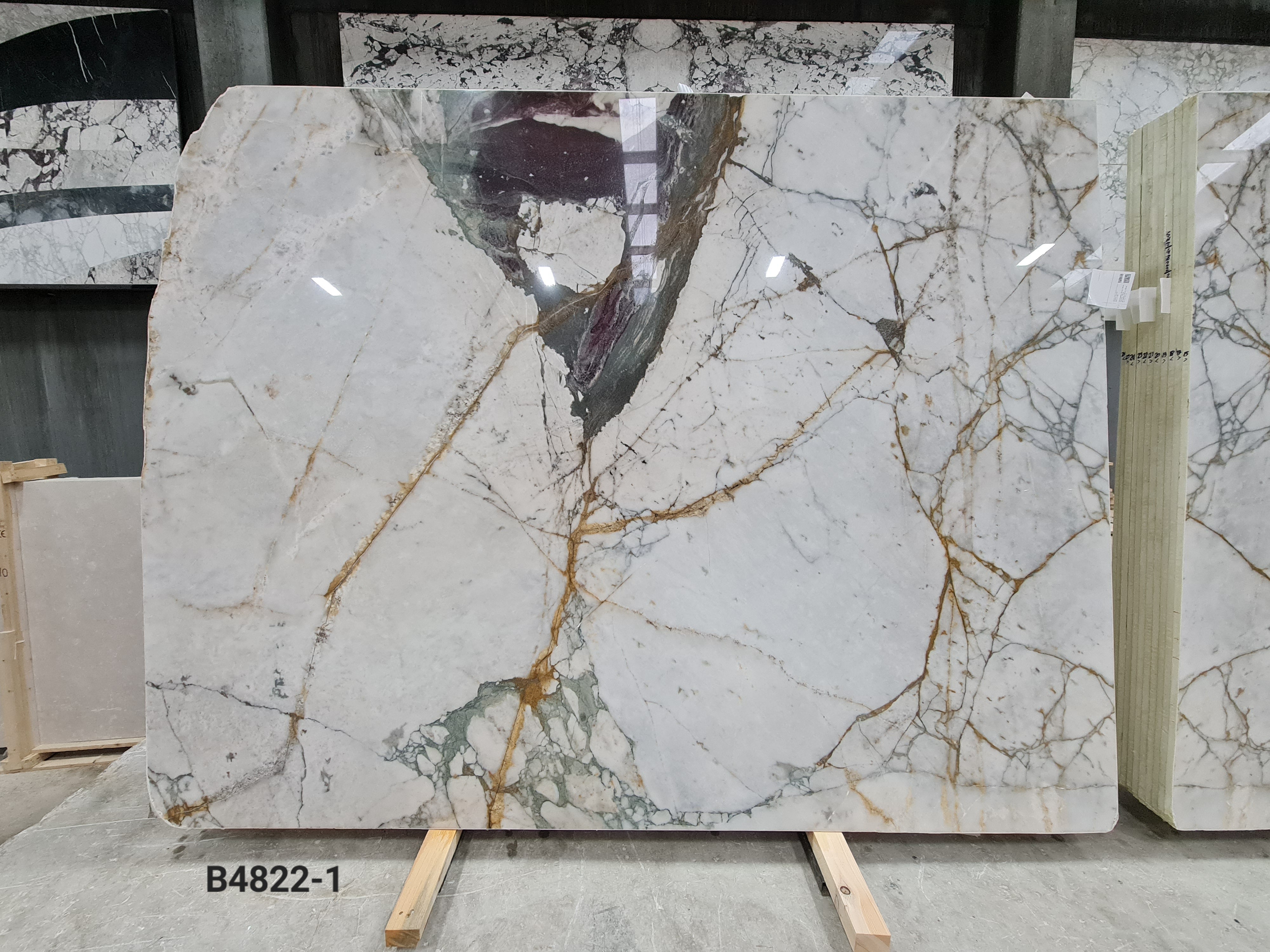 Calacatta Green polished block 8