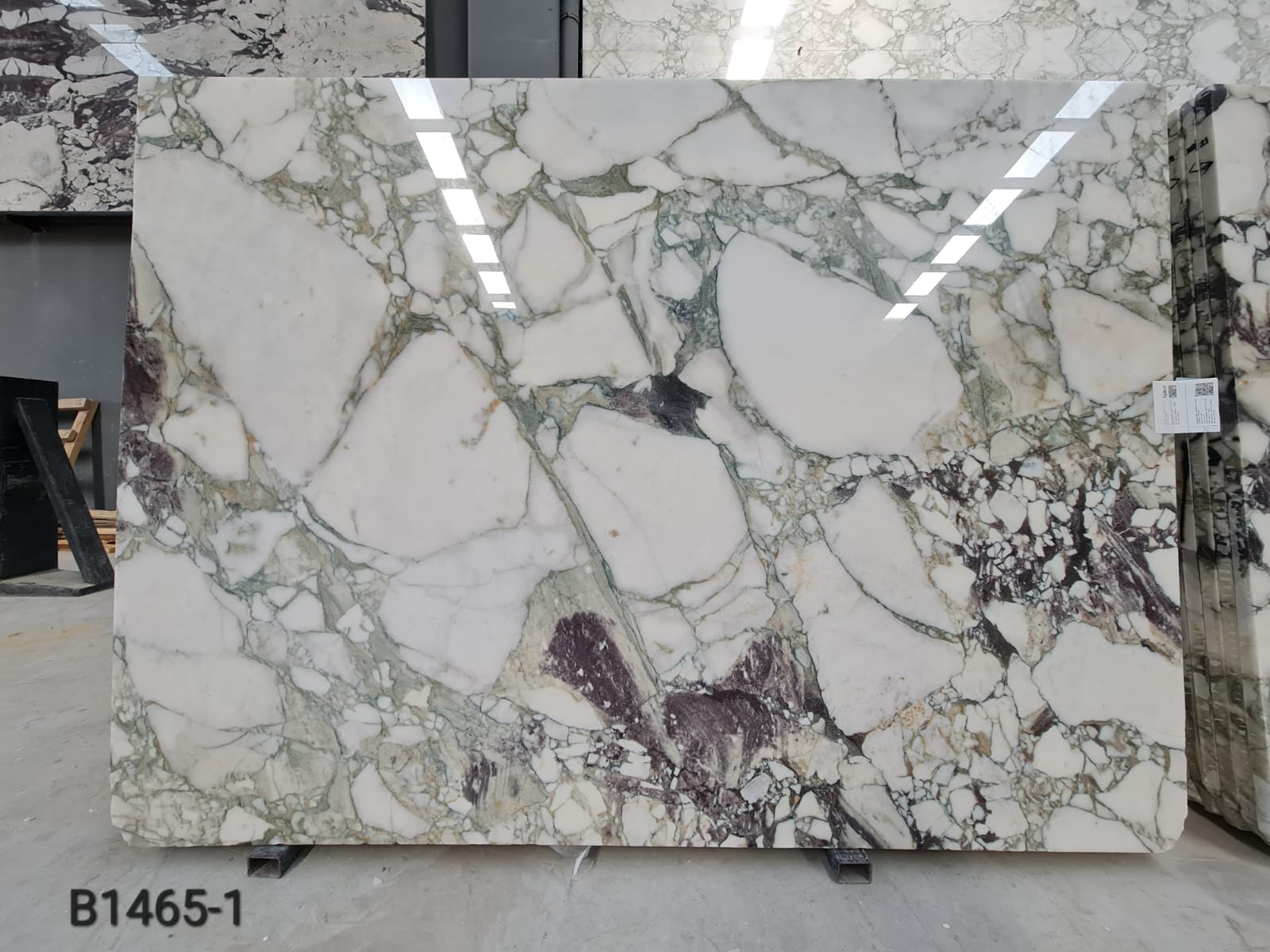 Calacatta Viola polished slab