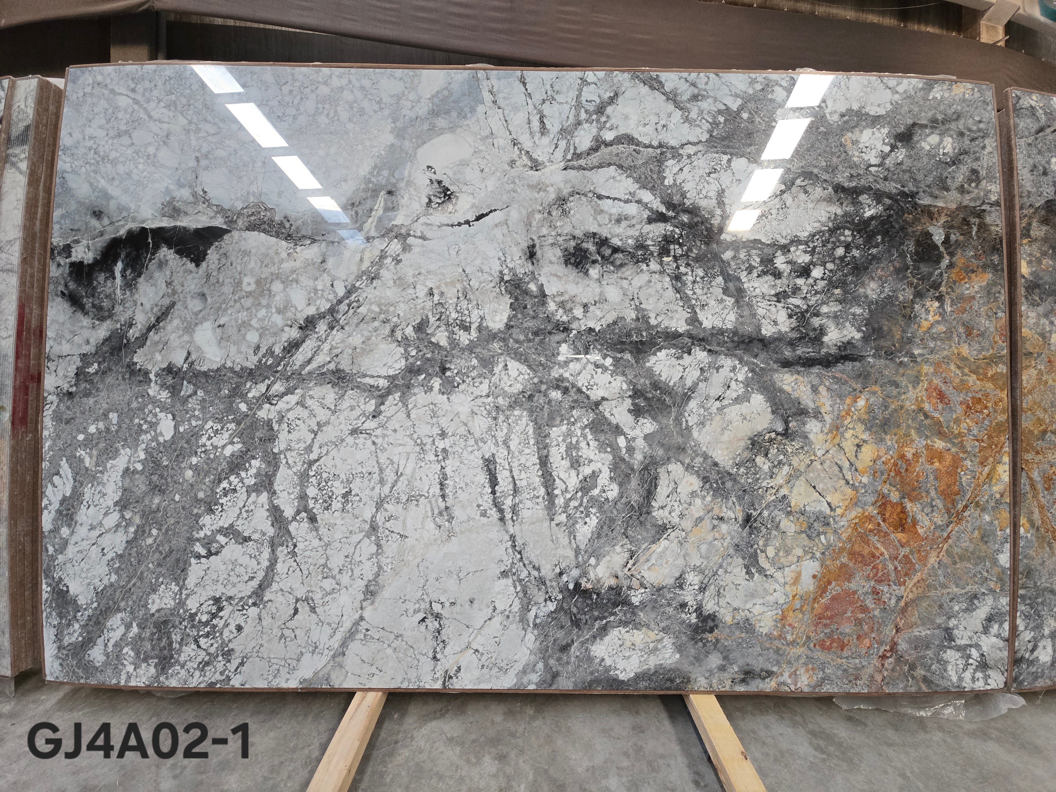 Invisible Grey polished slab