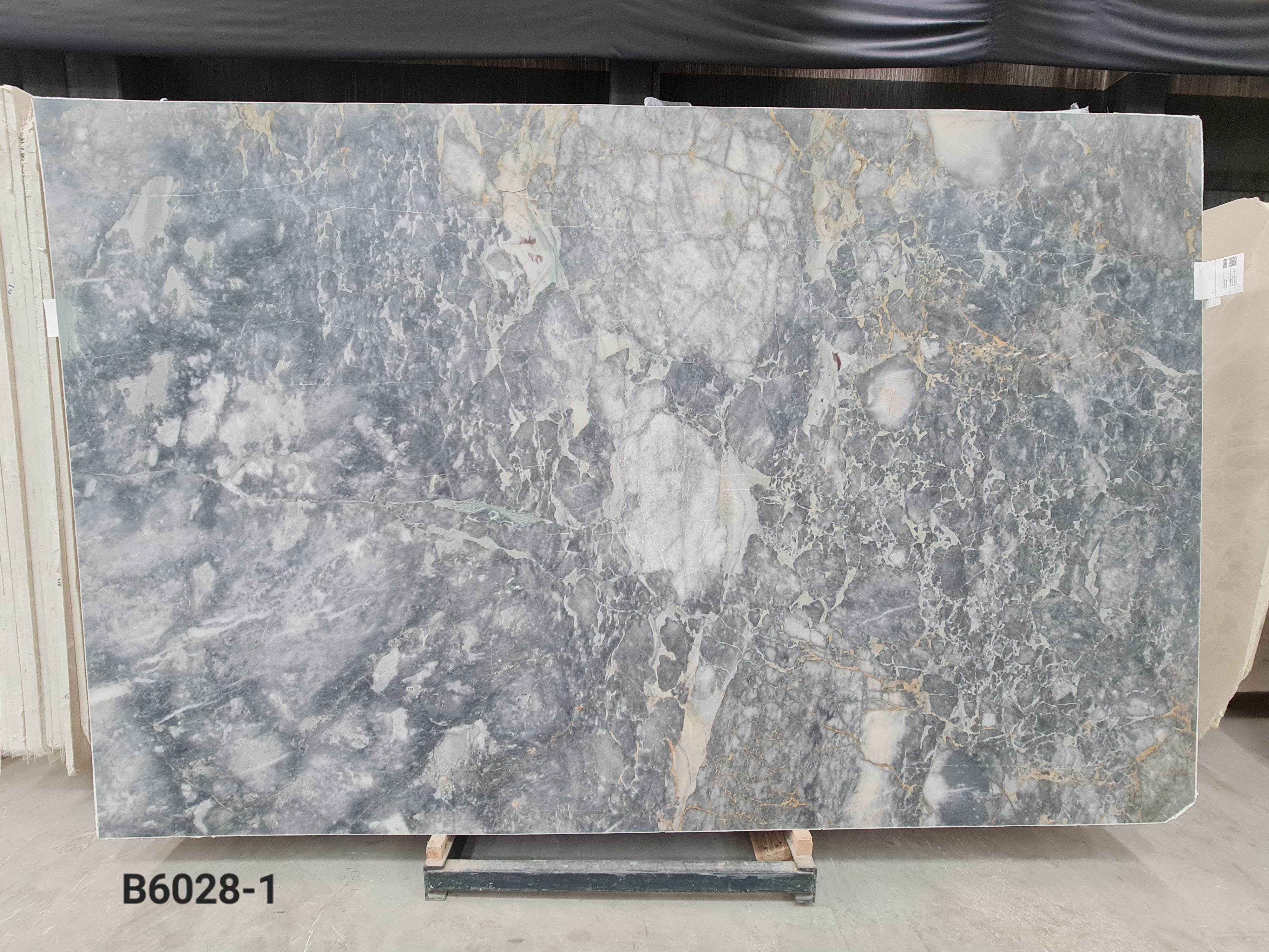 Jaguar Grey honed slab