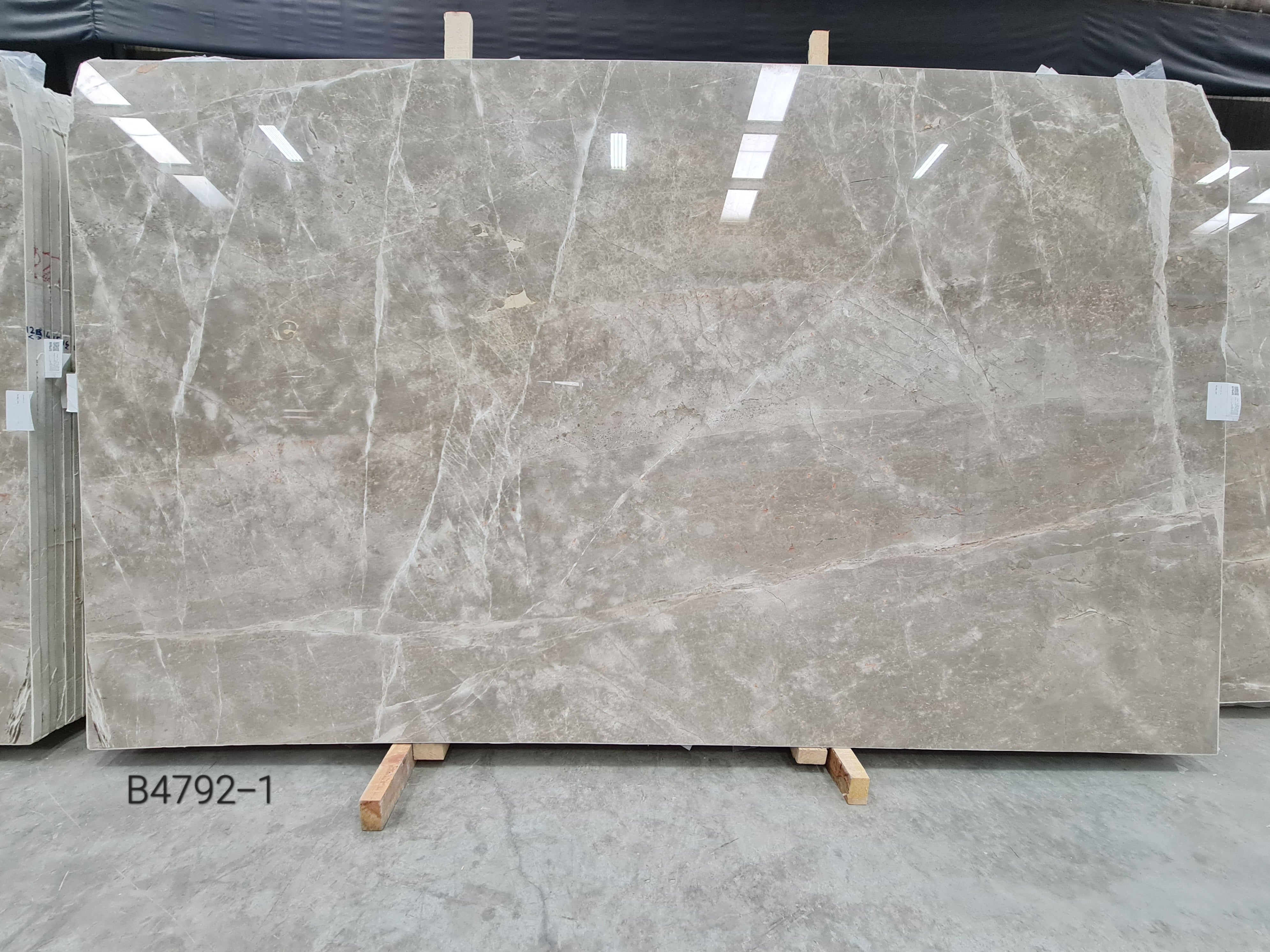 Karaman Grey polished slab