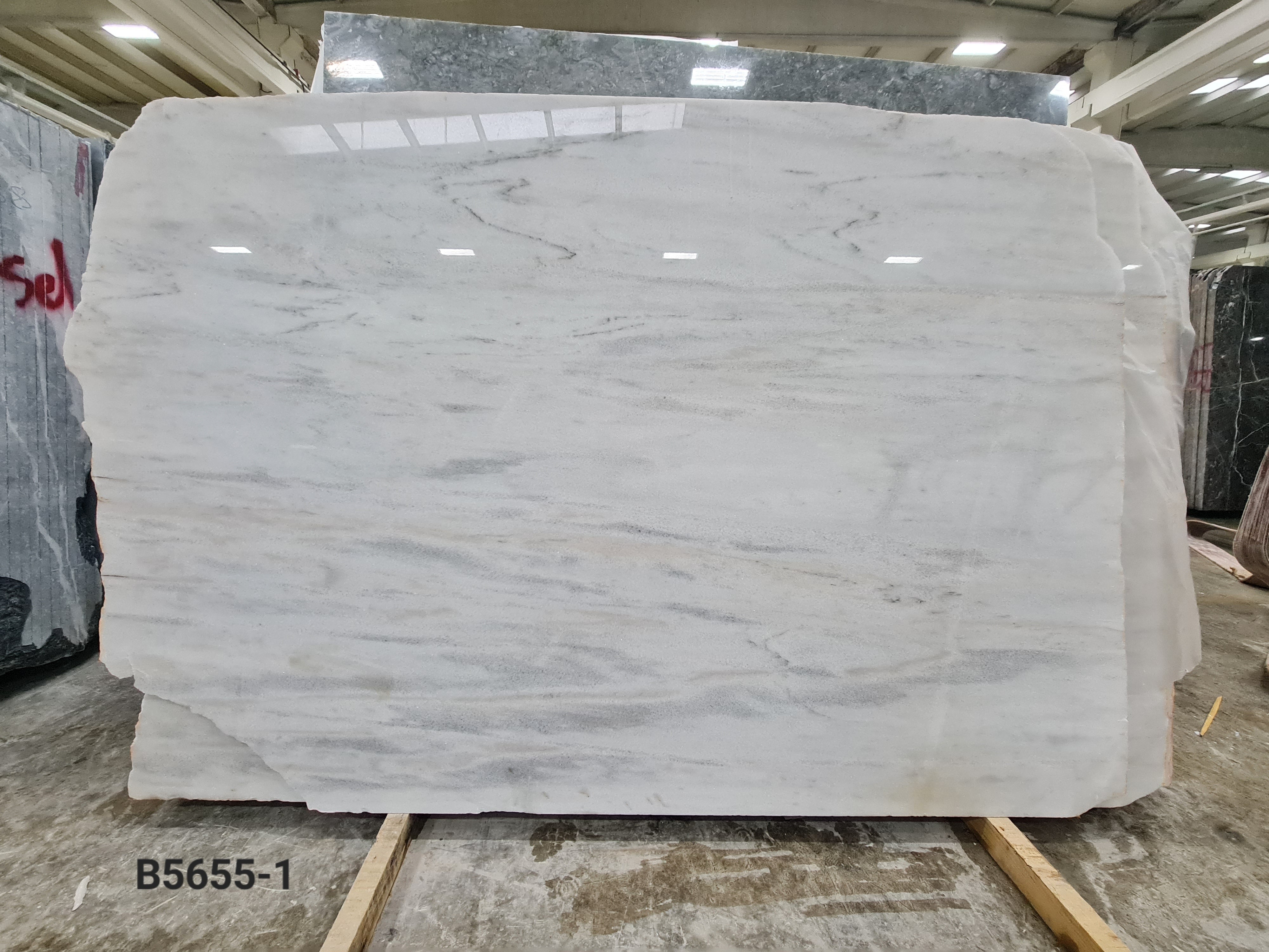 Opal White polished block 2