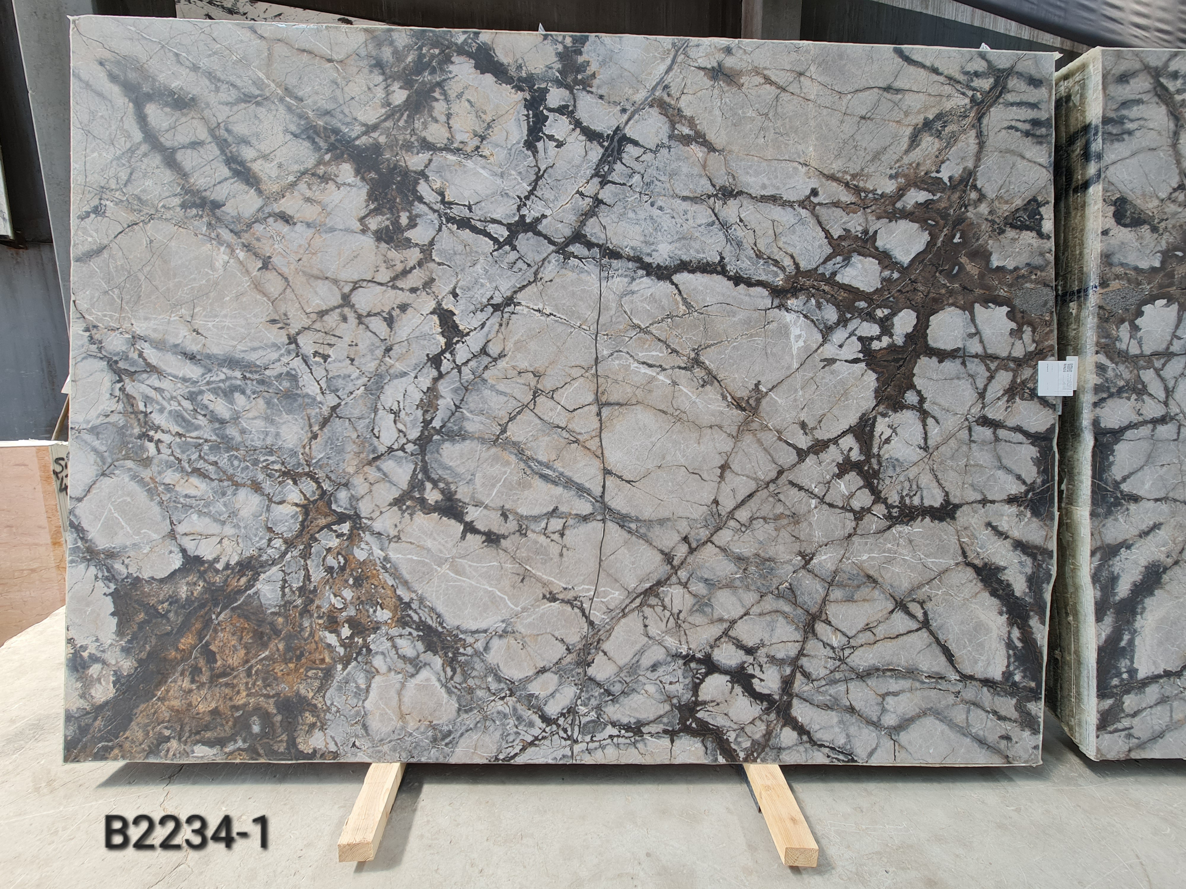 Silver Root honed slab