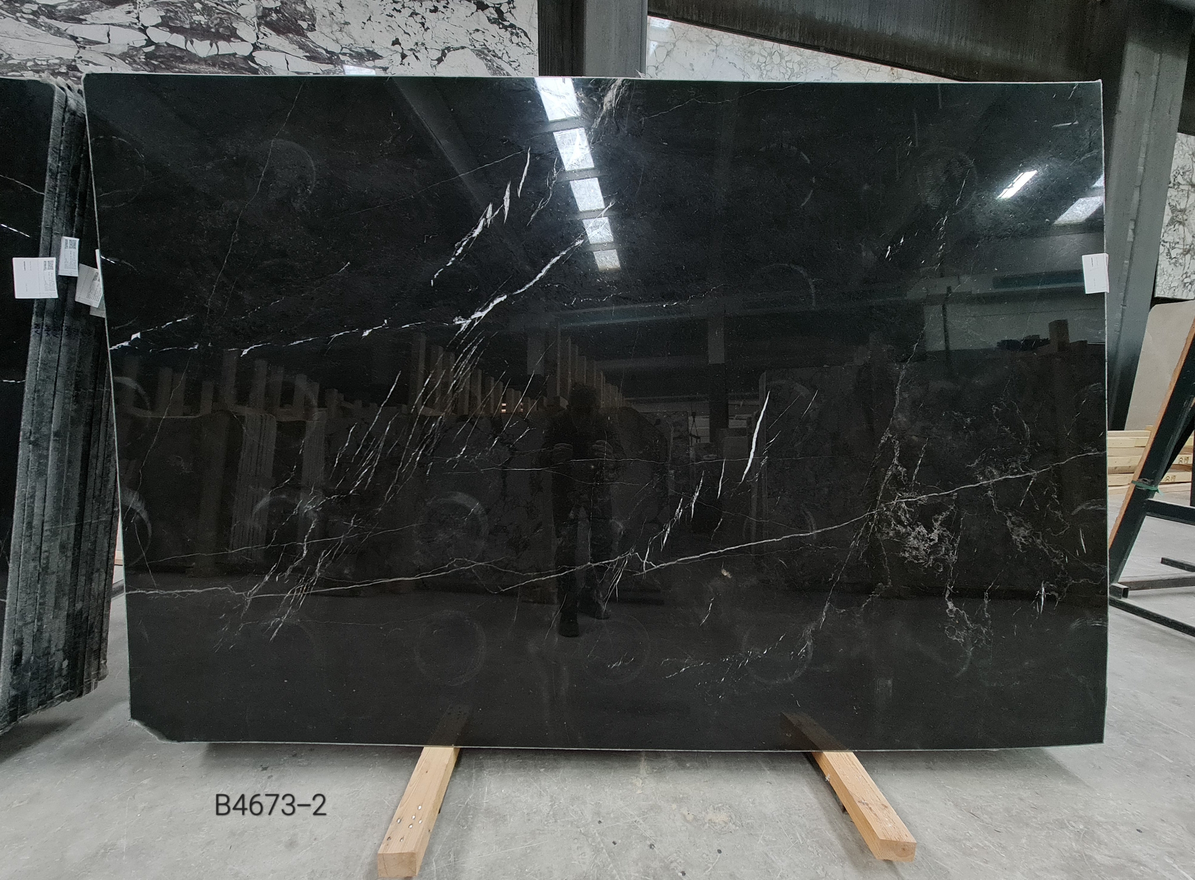 Alexandrette Black polished slab