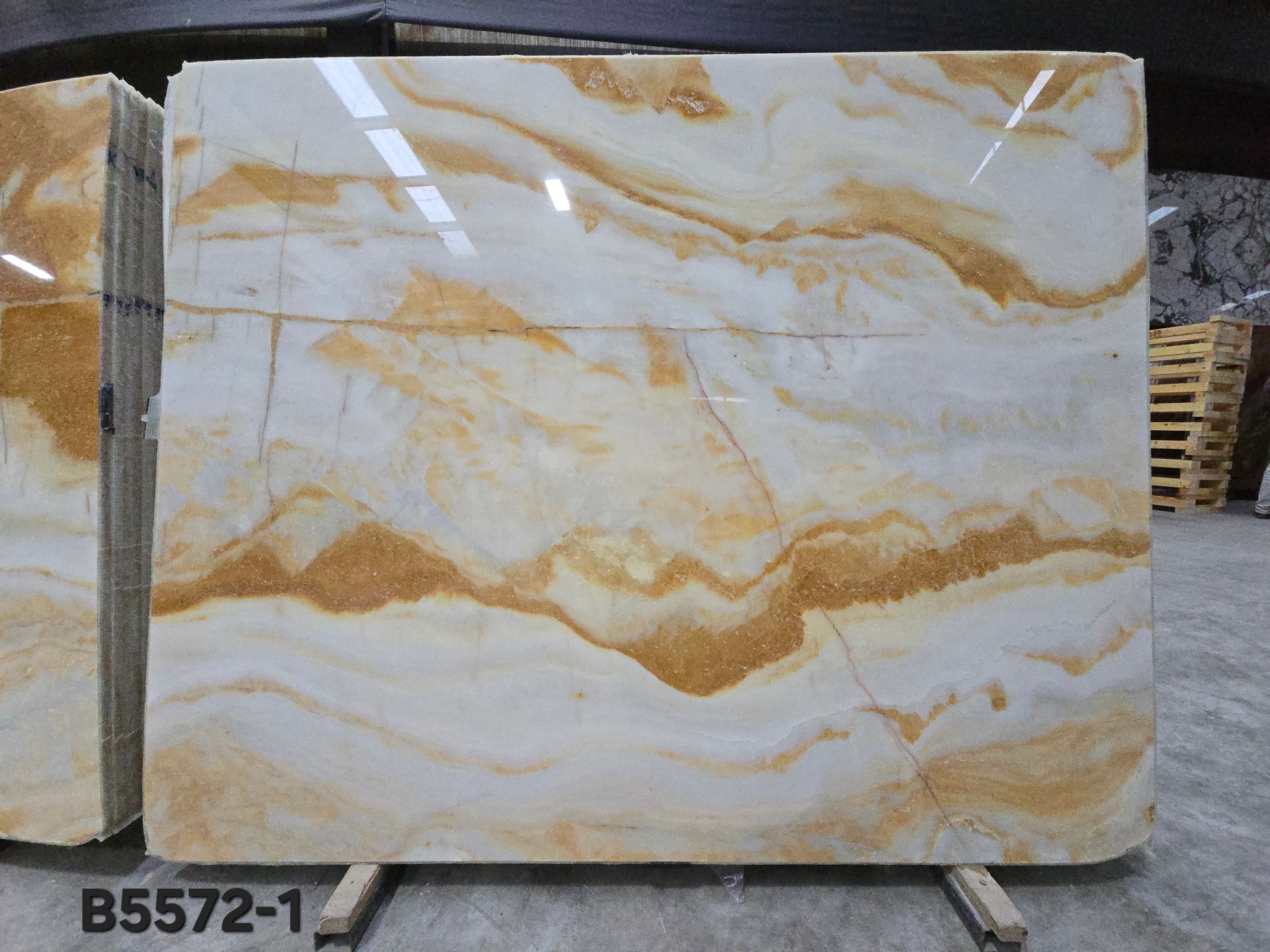 Arabescato Giallo Polished Slabs