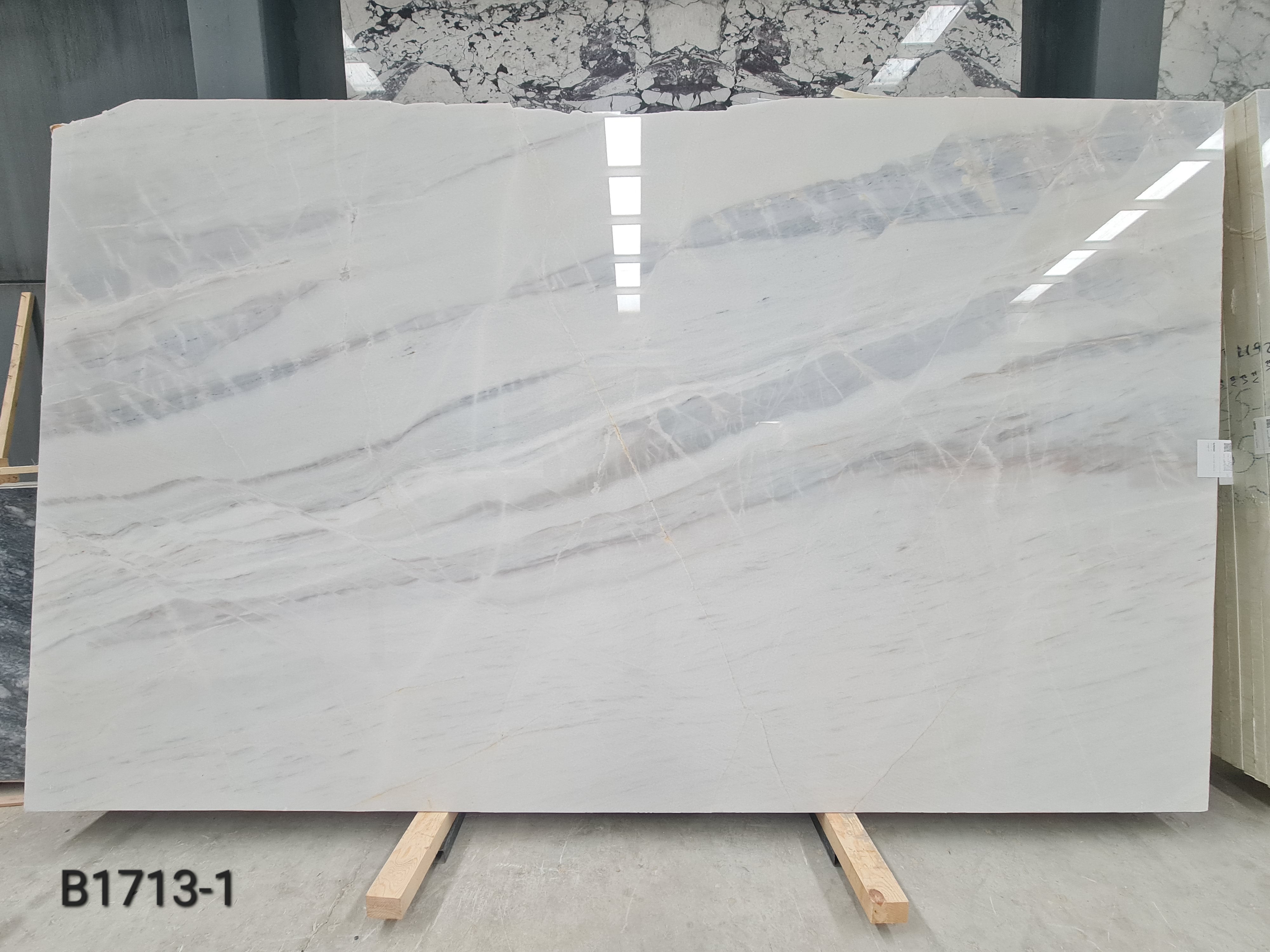 Bianco Allegro polished block 2