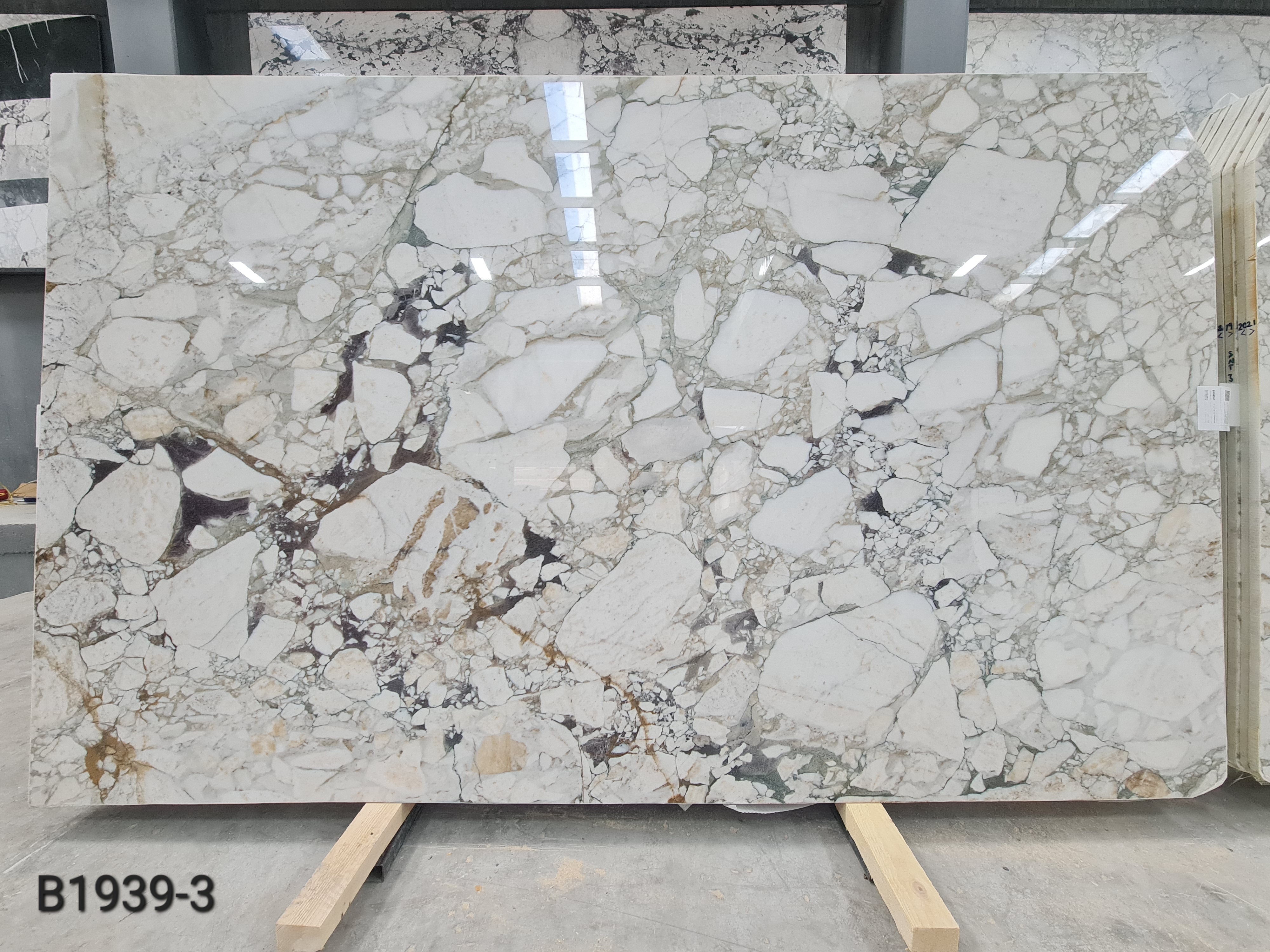 Calacatta Green polished block 5