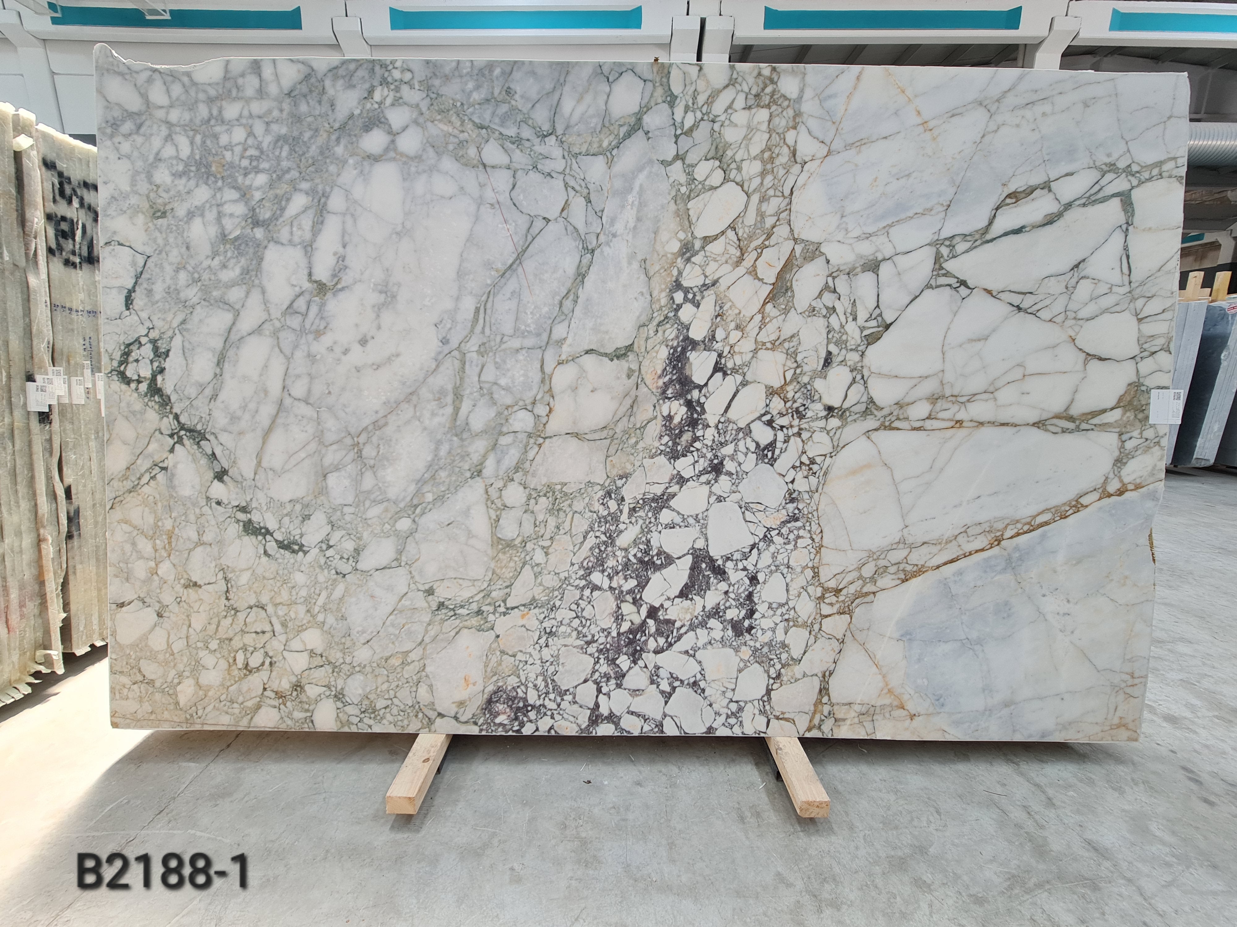 Calacatta Green honed block 5
