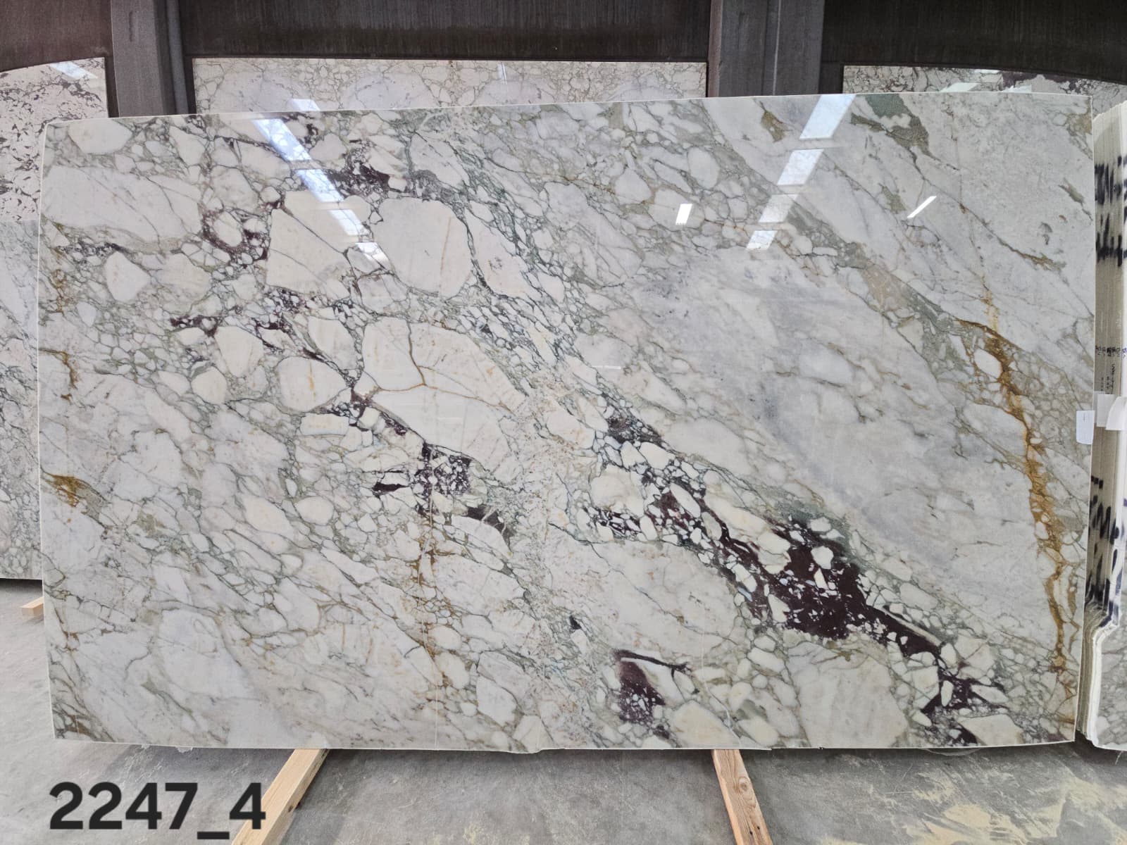 Calacatta Green polished block 6