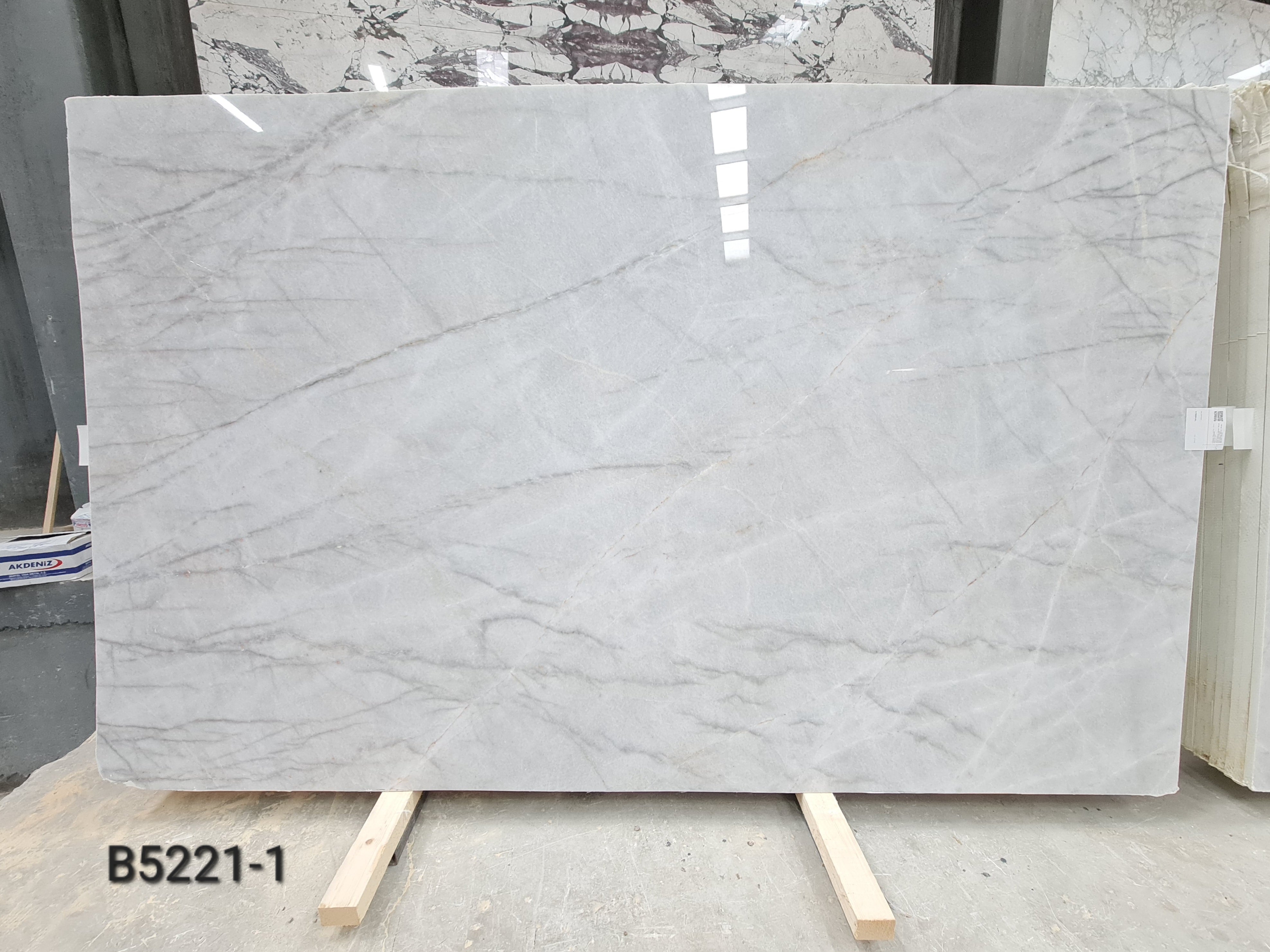 Crystal White polished slab