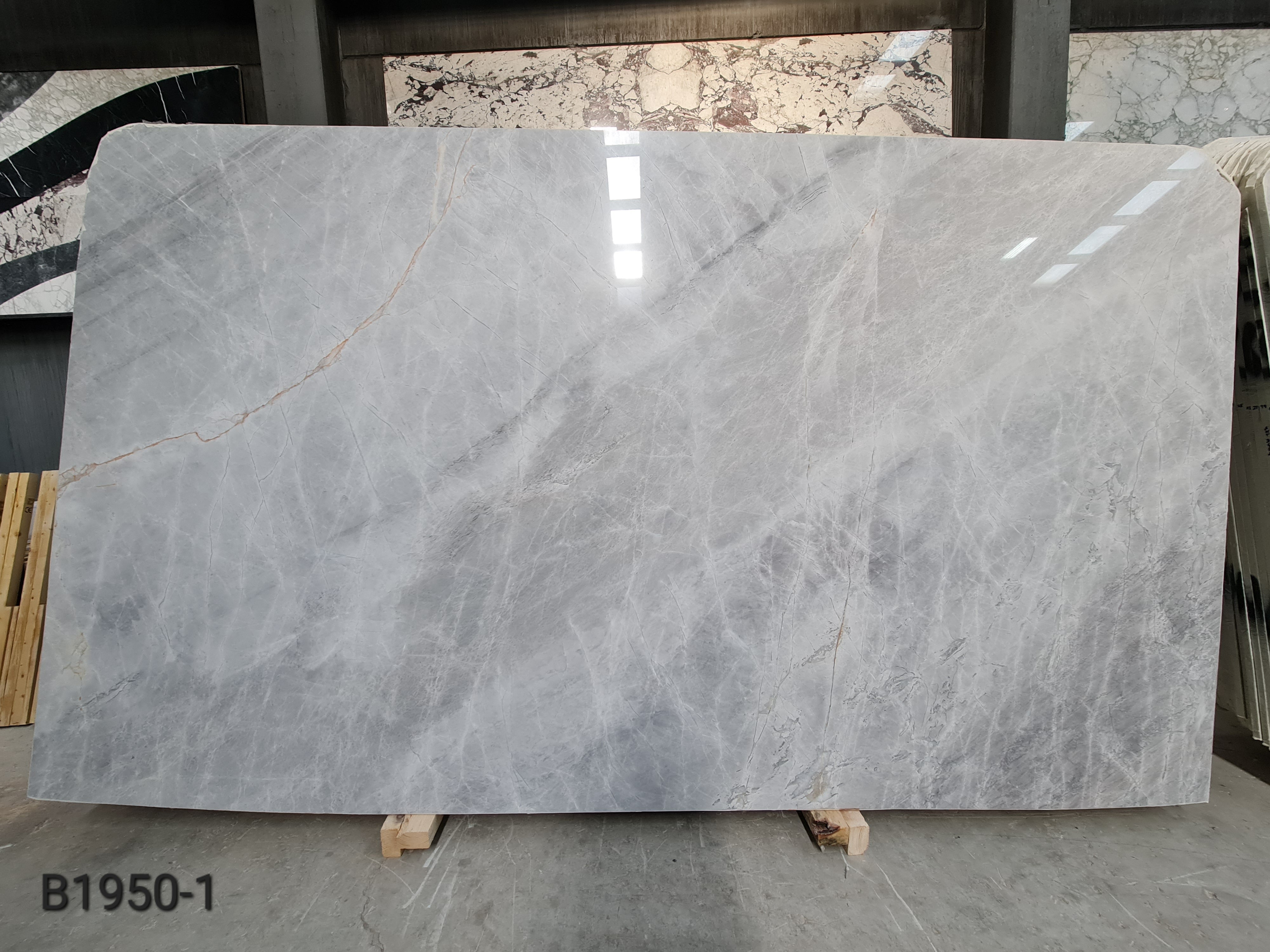 Fendi Blue polished slab