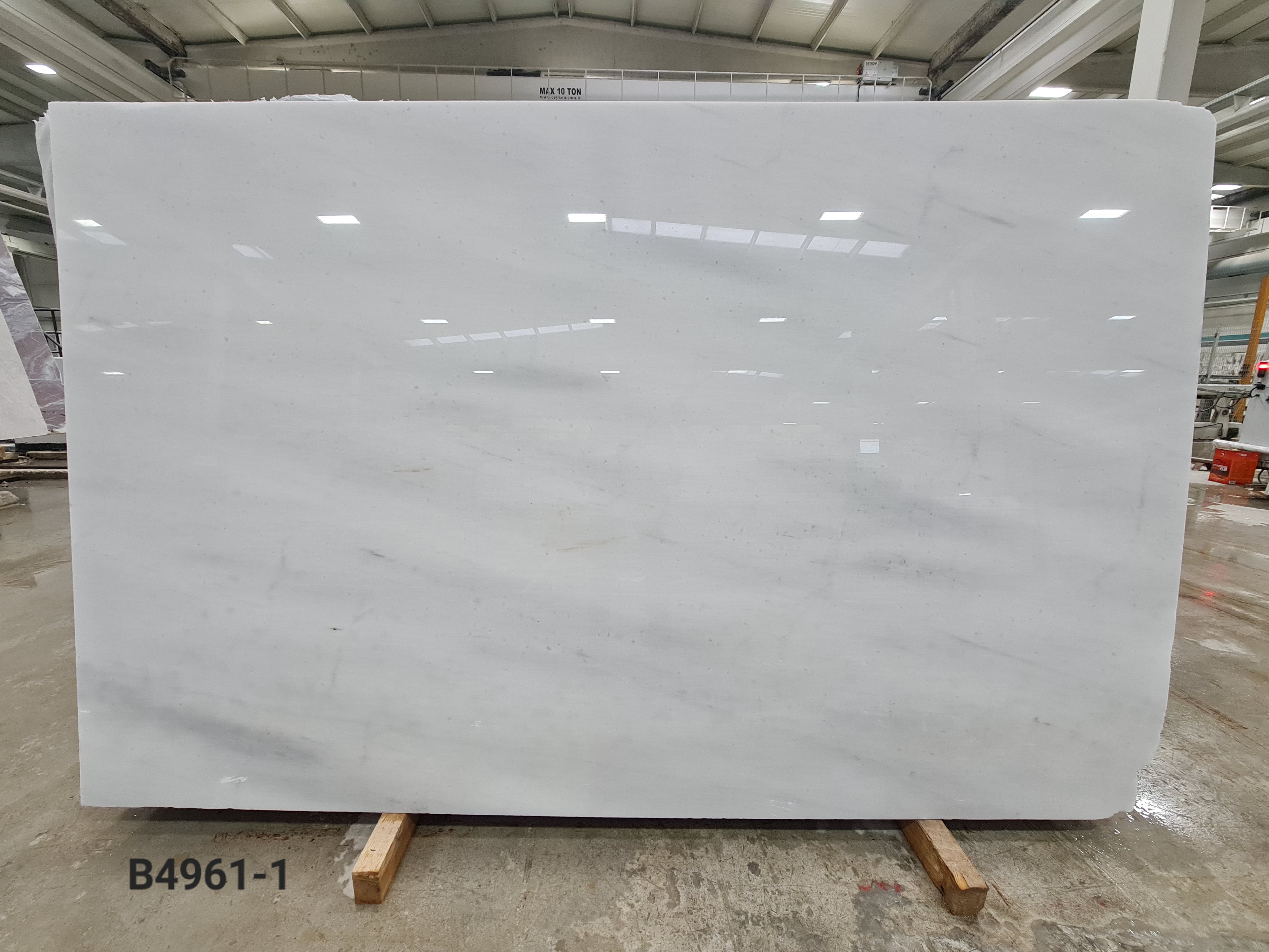 Kemapasa White polished slab