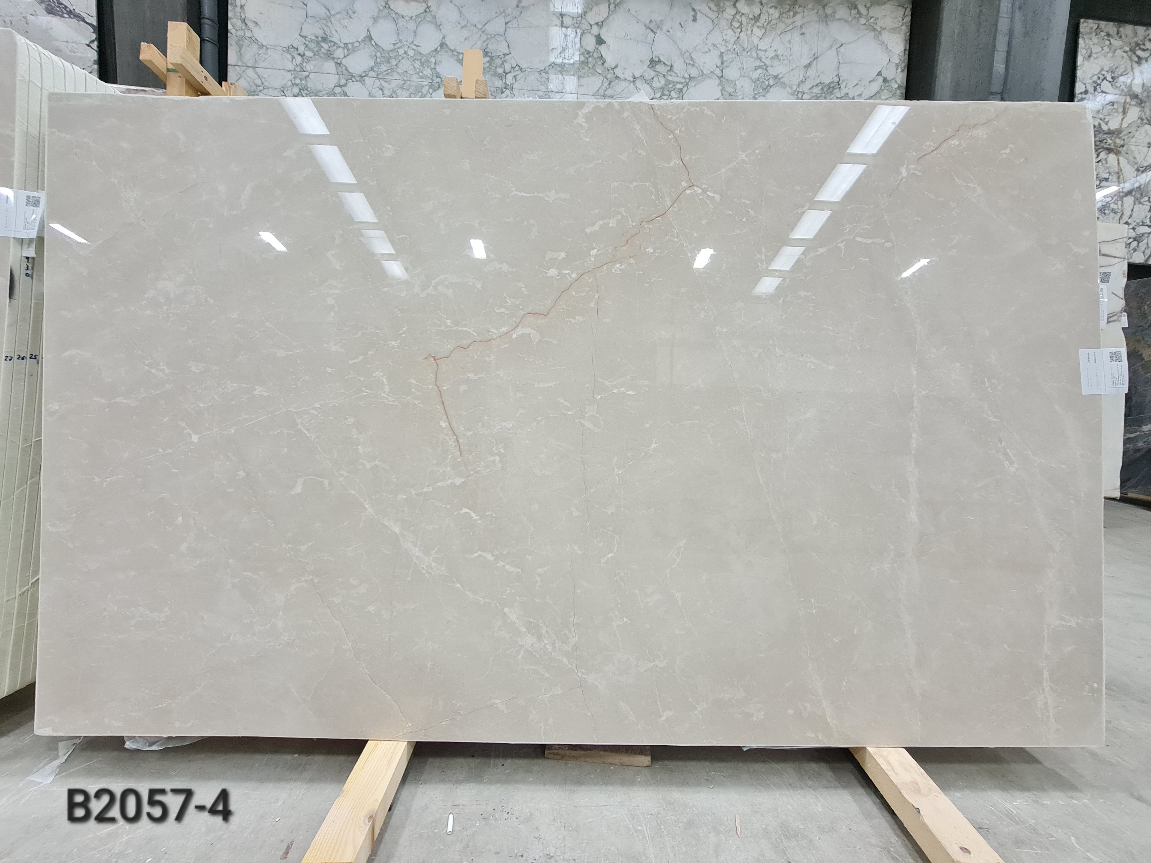 Moon Cream polished slab