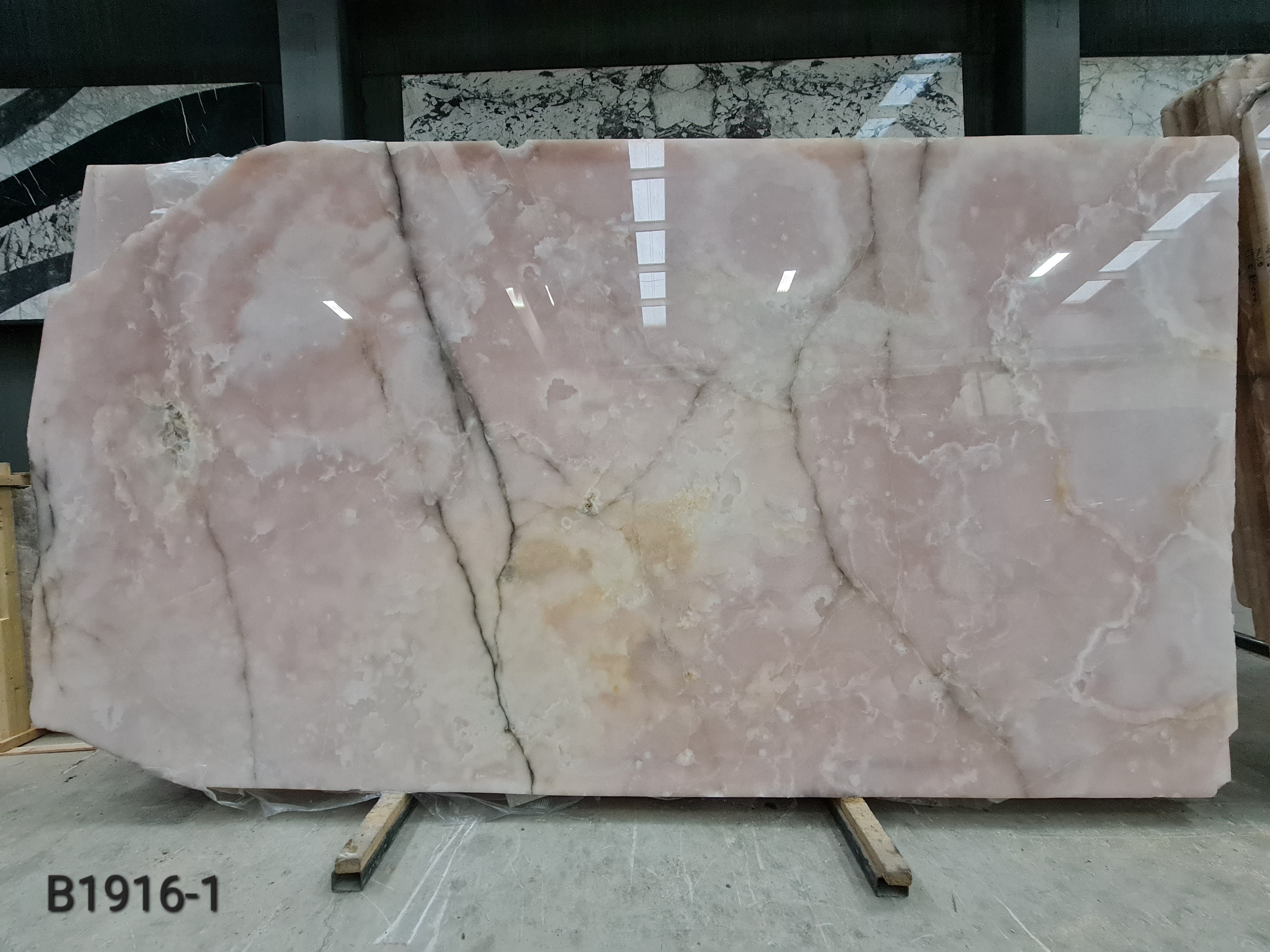 Pink Onyx Polished Slabs