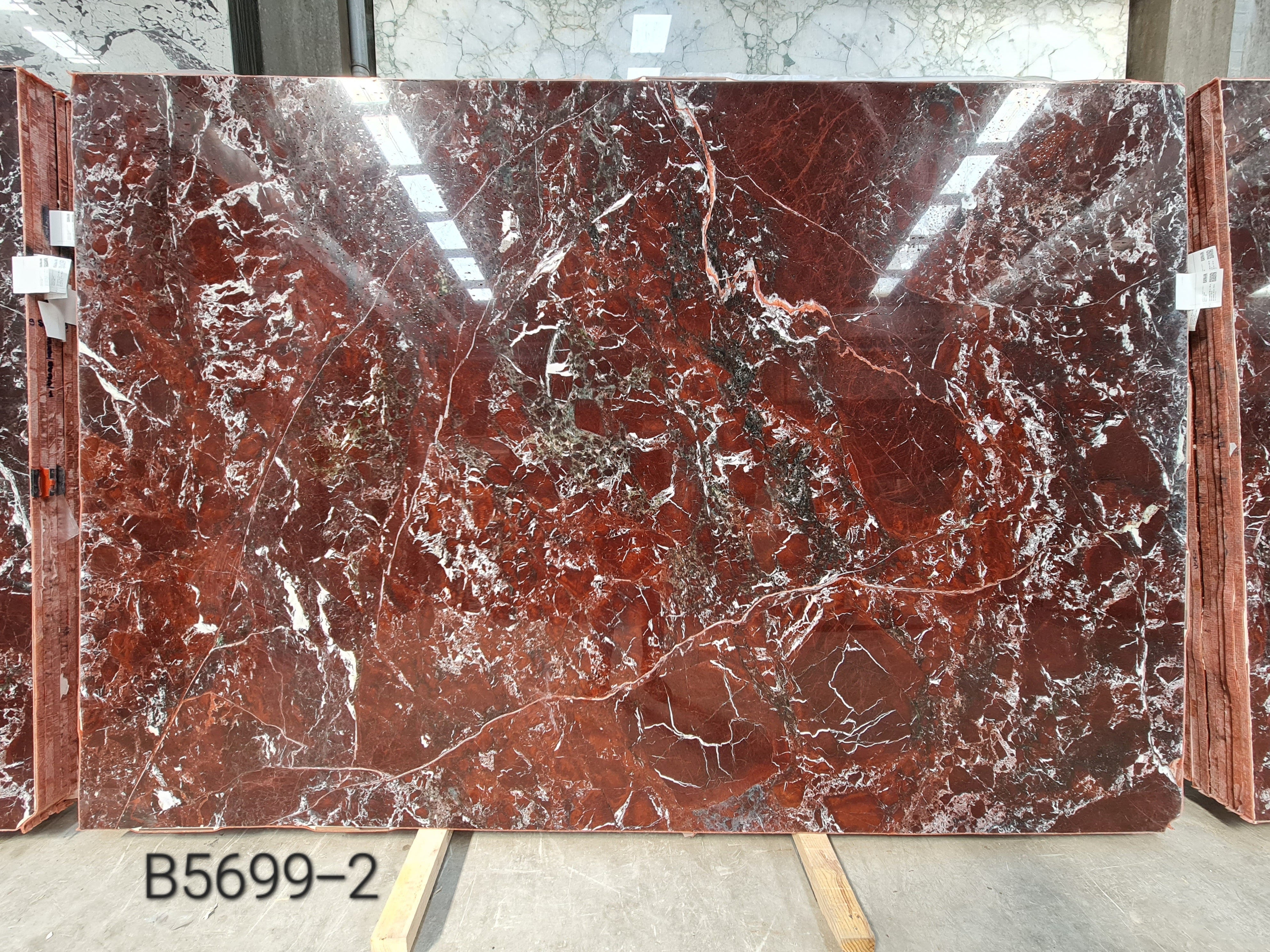 Rosso Levanto polished slab