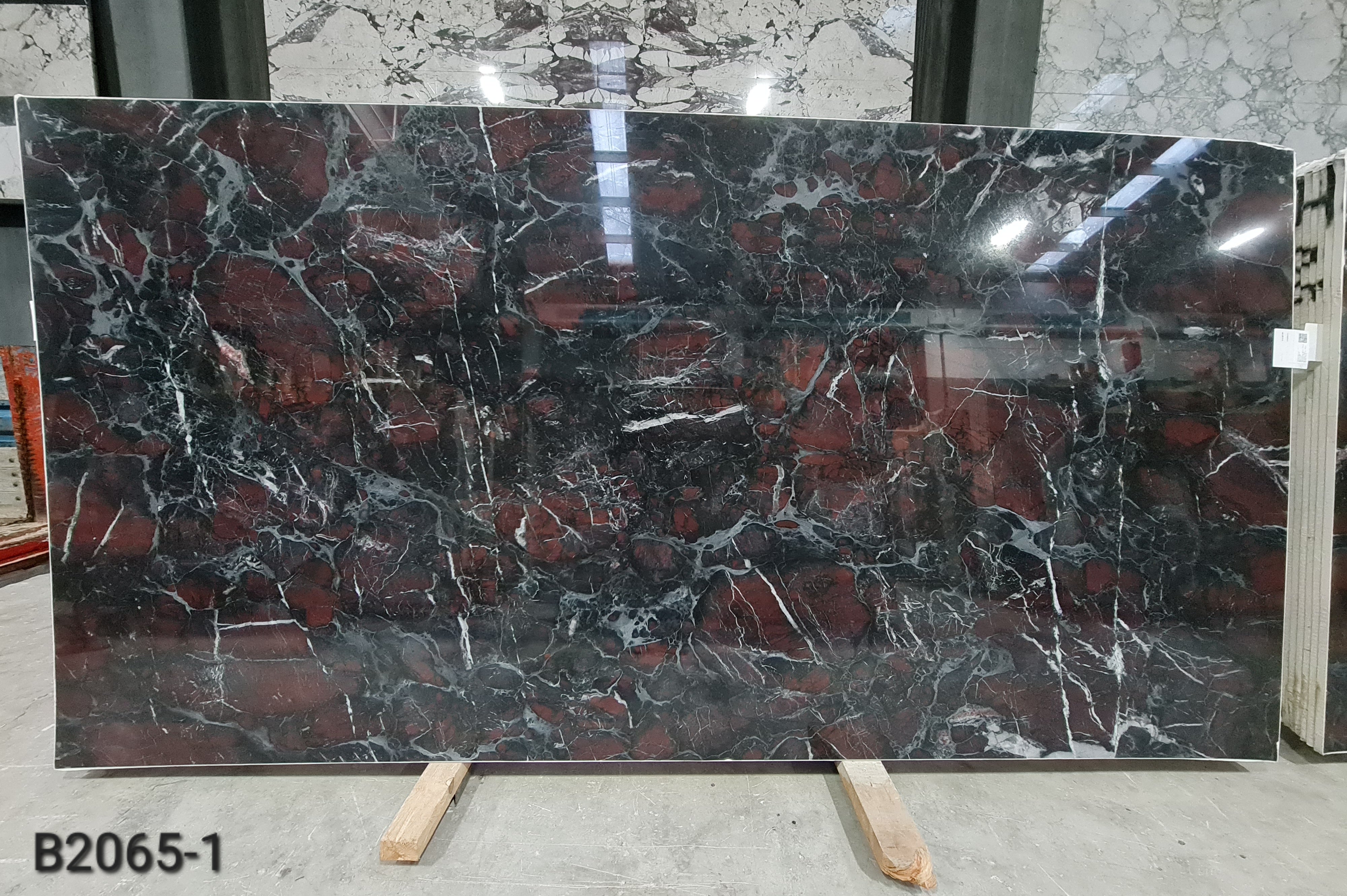 Teos Fire polished slab